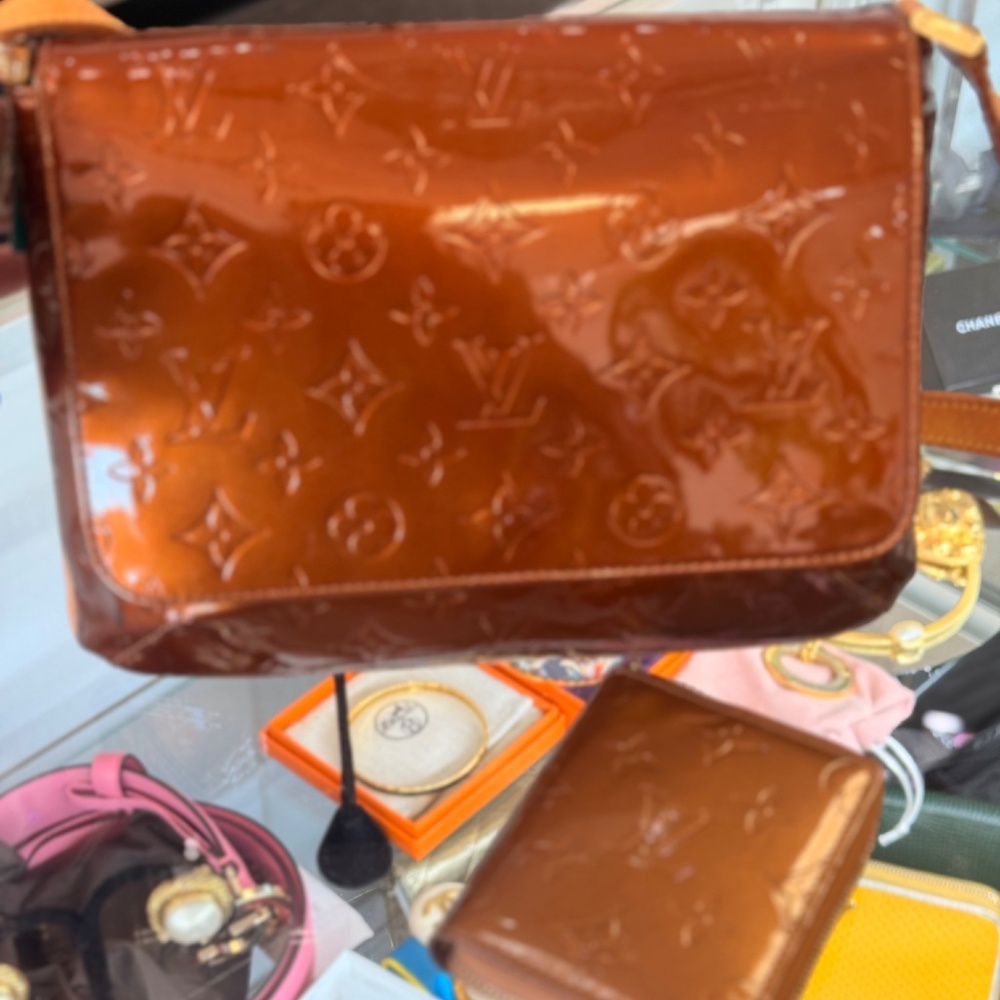 Pre Owned Louis Vuitton LV bronze Square Shoulder Designer Bag - Picture 5 of 5